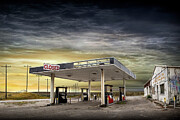 CLOSED sign on a deserted gas station under a dramatic, cloudy sky Photograph by Randall Nyhof CLOSED sign on a deserted gas station under a dramatic, cloudy sky Photograph by Randall Nyhof