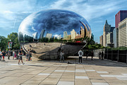 Cloud Gate Reflections Photograph by Sharon Popek Cloud Gate Reflections Photograph by Sharon Popek