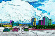 Clouds Over Jacksonville Digital Art by Rod Whyte