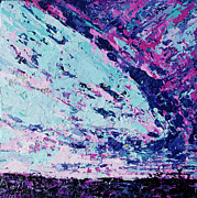 Cloudscape Circling Around in an Open Field in Winter Painting by Patricia Awapara
