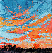 Cloudscape Orange Sunset Over and Open Field Painting by Patricia Awapara Cloudscape Orange Sunset Over and Open Field Painting by Patricia Awapara