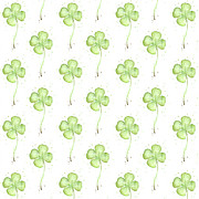 Clover Pattern Painting by Olga Shvartsur