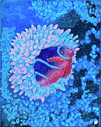 Clownfish Painting by Angela Brunson Clownfish Painting by Angela Brunson