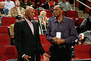 Clyde Drexler and Elvin Hayes Photograph by Bill Baptist