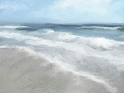 Coastline- Art by Linda Woods Mixed Media by Linda Woods