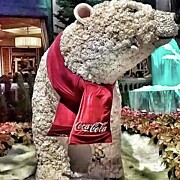 Coca-Cola Christmas Bear Photograph by Cherry Vercher