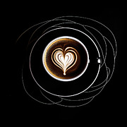 Coffee Art Minimalism - Coffee Line Art Painting by Lourry Legarde