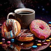 Coffee Time Digital Art by Lourry Legarde