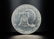Coin Collecting - 1776-1976 Ike Eisenhower Dollar Coin Back Photograph by Amelia Pearn