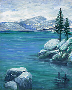 Cold Day In Tahoe Painting by Darice Machel McGuire