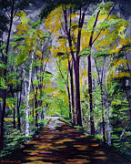 Coles Hill Lane Painting by Anita Thomas