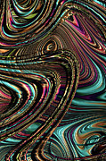 Colorful Chaos Fractal Abstract  Digital Art by Shelli Fitzpatrick