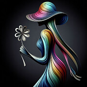 Colorful Contours Digital Art by Deb Beausoleil