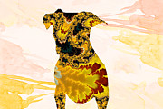 Colorful Dog - Fractal Watercolor Fusion Art Mixed Media by Shelli Fitzpatrick Colorful Dog - Fractal Watercolor Fusion Art Mixed Media by Shelli Fitzpatrick
