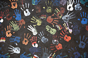 Colorful Handprints Photograph by Khananastasia