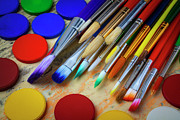 Colorful Paint Brushes Photograph by Garry Gay Colorful Paint Brushes Photograph by Garry Gay