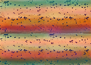 Colorful Rainbow Trout  Abstract Fish Skin Pattern  Digital Art by Shelli Fitzpatrick