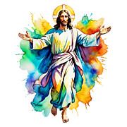 Colorful Resurrection XIV Digital Art by Munir Alawi
