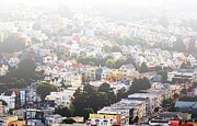Colorful San Francisco Morning- by Linda Woods Mixed Media by Linda Woods