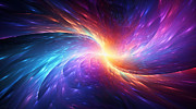 Colorful Universe Art Painting by Lourry Legarde
