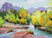 Coming Together on North Creek Painting by Steve Henderson