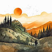 Contemporary Tuscan Art Painting by Lourry Legarde