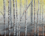 Copper Twilight Painting by Judy Imeson