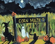 Corn Maze Painting by Follow Themoonart