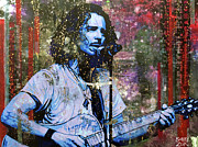 Cornell - Steel Rain Painting by Bobby Zeik