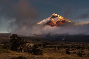 Cotopaxi volcano between night and day Photograph by Henri Leduc