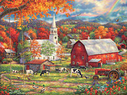 Country Blessings Painting by Chuck Pinson