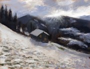 Country Christmas Painting by Larry Whitler Country Christmas Painting by Larry Whitler