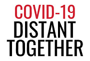 Covid19 Distant Together Digital Art by Jeff Creation