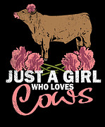 Cow Cattle Heifer Farming Farmers Steers Cow Mom Digital Art by Toms Tee Store