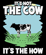Cow Meat Healthy Eater Agriculture Farm Digital Art by Toms Tee Store