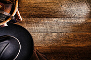 Cowboy Gear on Wood - Original Photograph by American West Legend Cowboy Gear on Wood - Original Photograph by American West Legend
