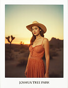 Cowgirl in the Joshua Tree Park No.1T Photograph by My Head Cinema