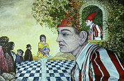 Crazy Queen B Surrounded By Unrelated Relatives Painting by Otto Rapp