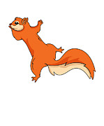 Crazy Squirrel Cute Climbing Digital Art by Toms Tee Store