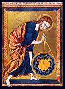Creation of the World Manuscript Illustration  Painting by Unknown