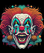 Creepy Clown Art Digital Art by Flippin Sweet Gear