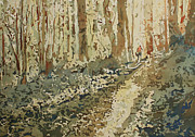 Cresting the Hill Revisited Painting by Jenny Armitage