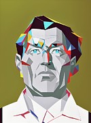 Criminal Anthony Michael Juliano FBI#338 geometric portrait Digital Art by Christina Fairhead Art and Merch