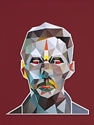 Criminal Gary Ronald Warren FBI#359 geometric portrait Digital Art by Christina Fairhead Art and Merch