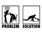 Curling Winter Sports Athletes Statement Problem Solution Digital Art by Toms Tee Store