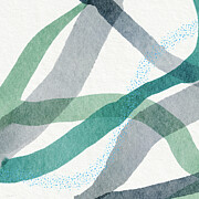 Current- Art by Linda Woods Mixed Media by Linda Woods