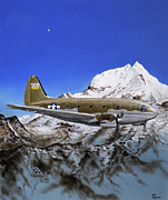Curtiss C-46 Commando Painting by Steve Ferguson