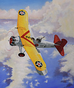 Curtiss F8C-1 Helldiver Painting by Steve Ferguson Curtiss F8C-1 Helldiver Painting by Steve Ferguson