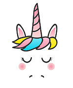 Cute Unicorn Face Digital Art by Flippin Sweet Gear