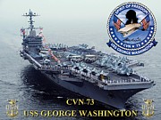 CVN-73 USS George Washington Digital Art by Mil Merchant